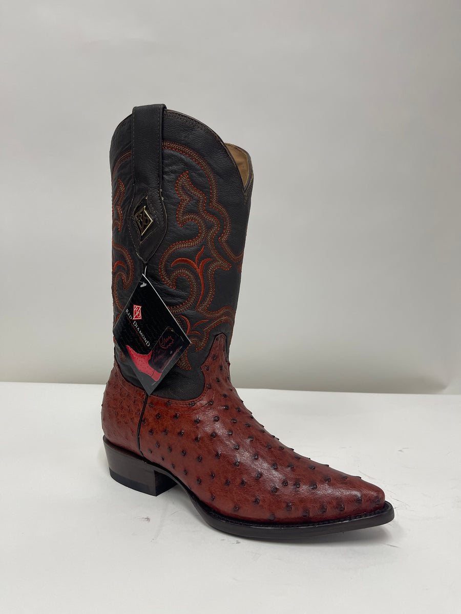 Brandy Ostrich Boots