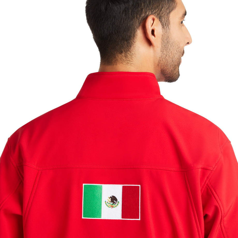 Men's New Team Softshell Red MEXICO Jacket – La Gran Bota Western