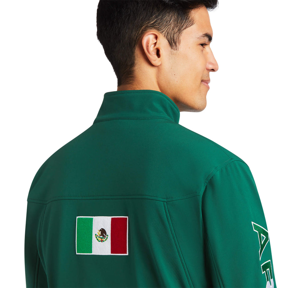 Men's New Team Softshell Green MEXICO Jacket