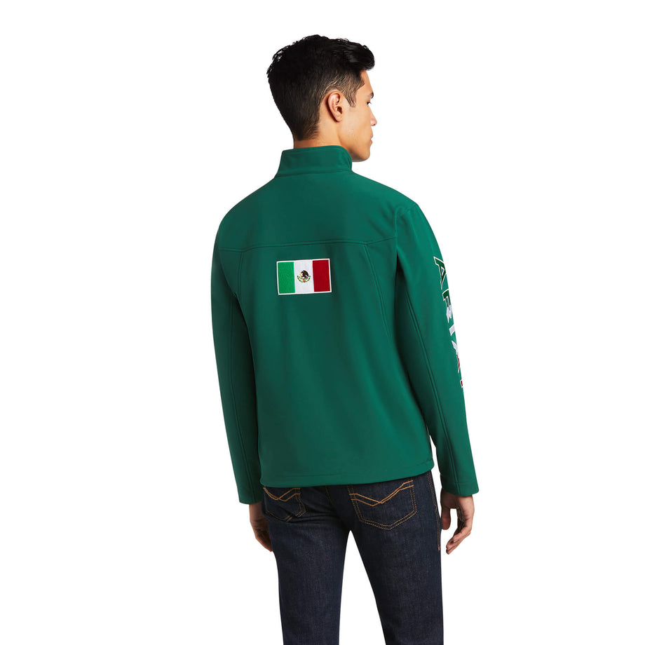 Men's New Team Softshell Green MEXICO Jacket