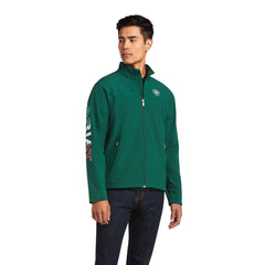 Men's New Team Softshell Green MEXICO Jacket