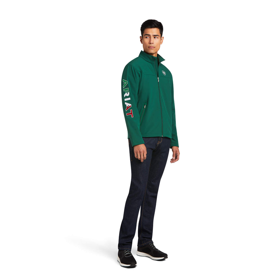Men's New Team Softshell Green MEXICO Jacket